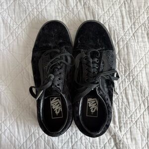 Vans Black Velvet Women’s Sneakers